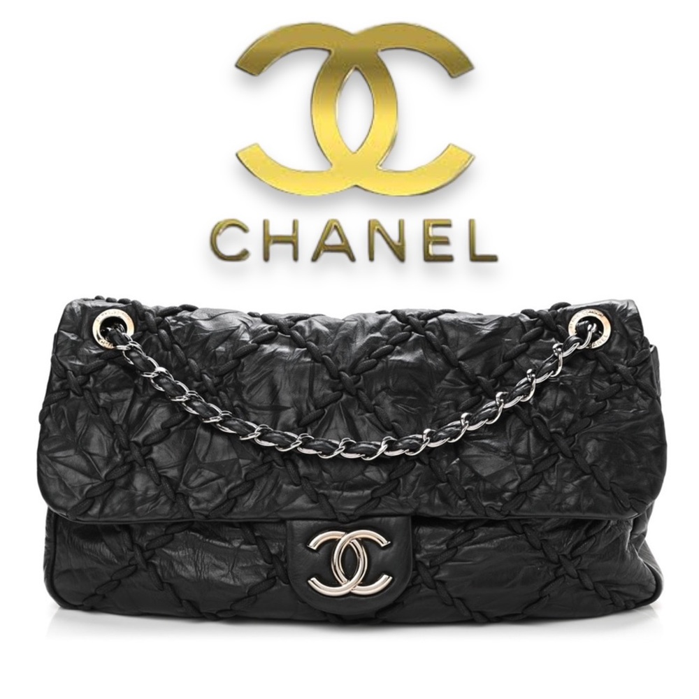 CHANEL Vintage Ultra Stitch Jumbo Flap Bag – Rare 2010 Collector Piece MINT $6k